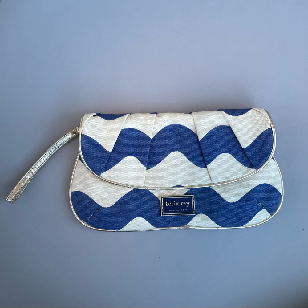 Felix Rey colorblock wristlet